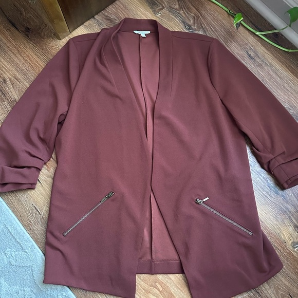 Maurices Terracotta Open Front Blazer - Picture 1 of 5